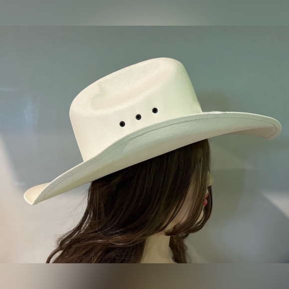Smithbilt Hats Unisex White Cowboy Hat Size L/XL Cattleman Style - Picture 5 of 15